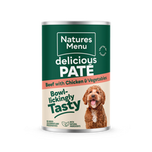 Load image into Gallery viewer, Delicious Pate Cans High Meat Dog Food Multipack 12 x 400g