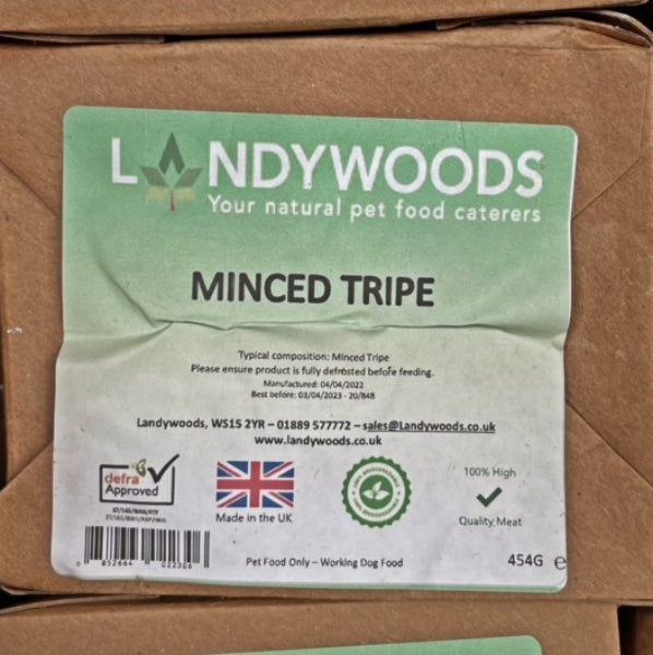 Landywoods raw dog store food