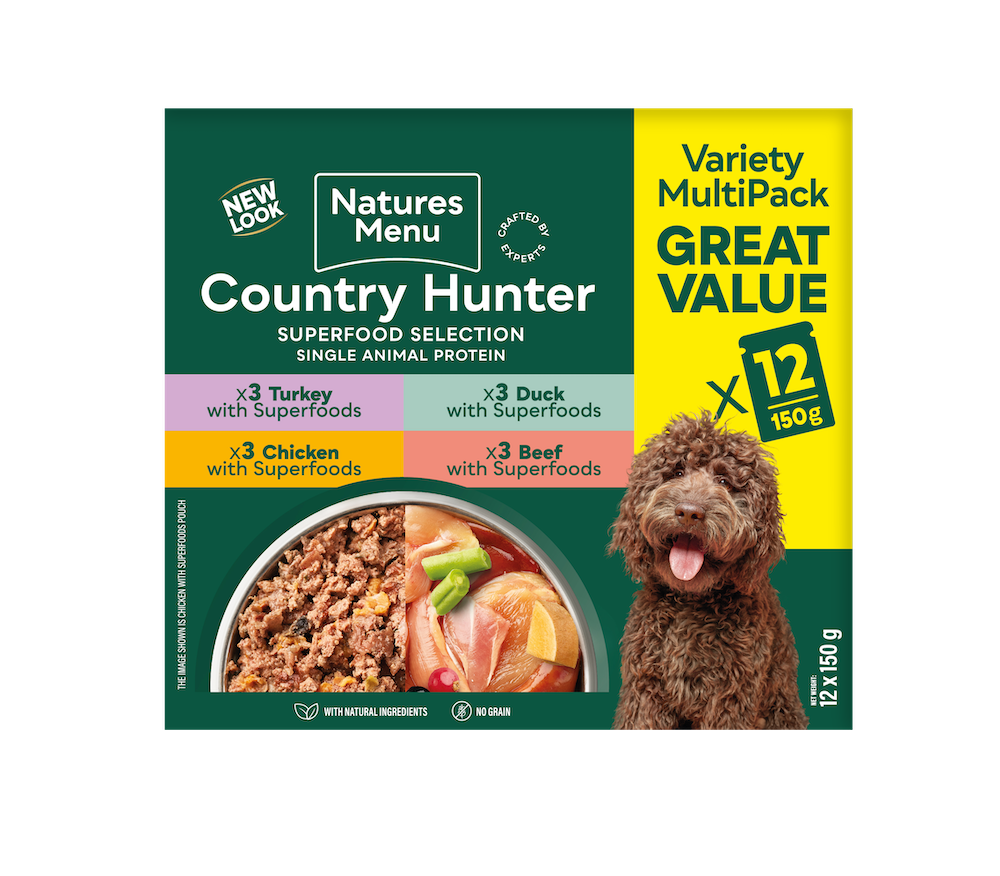 Natures Menu Pouches Country Hunter Multibuy 12 x 150g