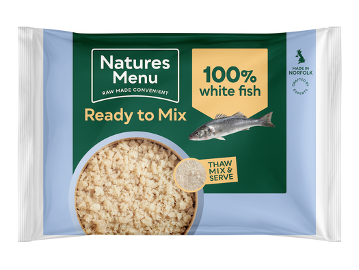 Natures Menu Raw Minced Blocks White Fish Multibuy 12 x 400g