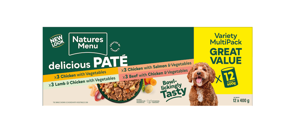 Natures Menu Cans Delicious Pate Multibuy 12 x 400g
