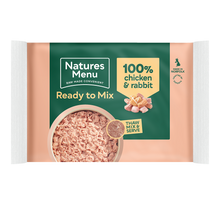 Load image into Gallery viewer, Natures Menu Raw Minced Blocks Chicken and Rabbit Multibuy 12 x 400g
