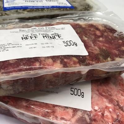 Beef & Tripe Raw Mince Blocks 500g