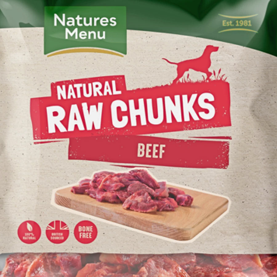 Raw Meaty Chunks Beef 1kg