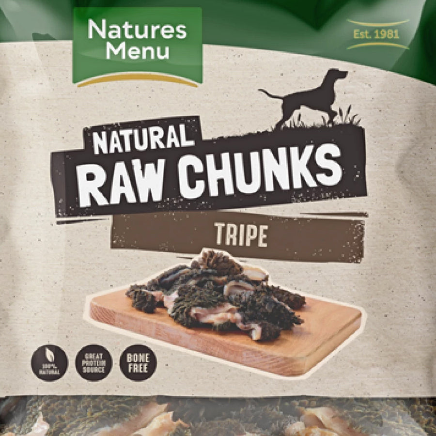 Raw Meaty Chunks Tripe 1kg