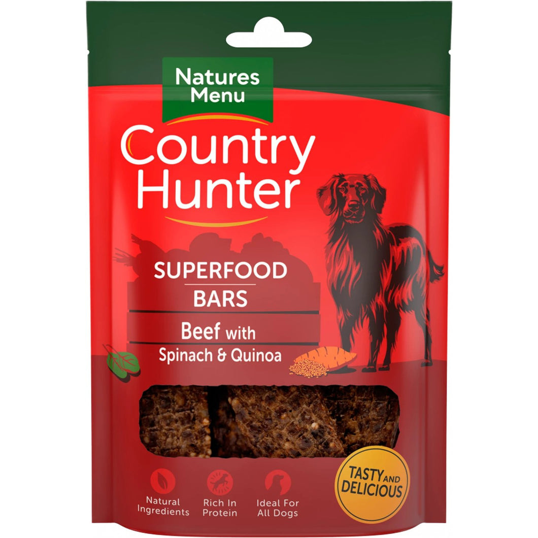 Country Hunter Superfood Bars Beef with Spinach and Quinona 100g