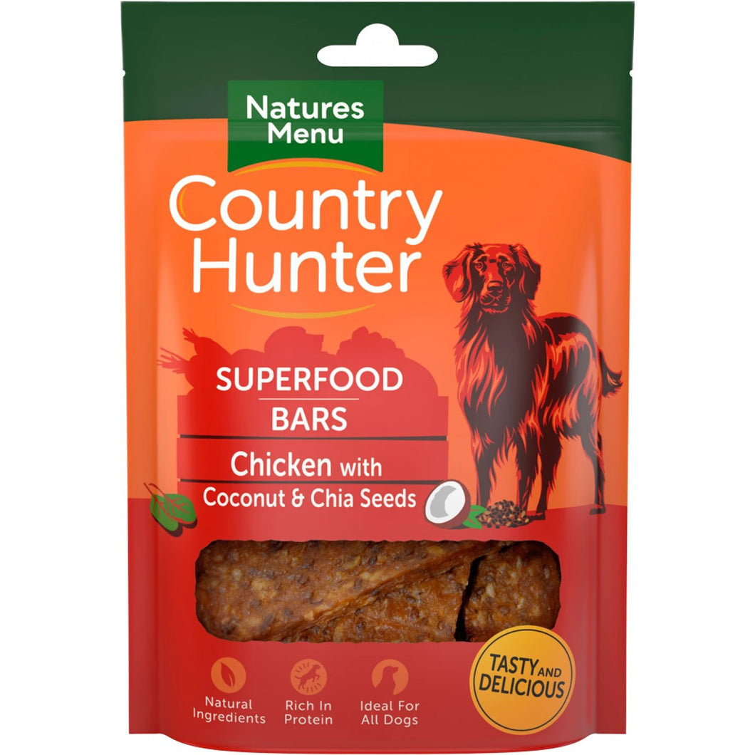 Country Hunter Superfood Bars Chicken with Coconut and Chia Seeds 100g