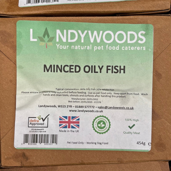Raw Mince Oily Fish 454g